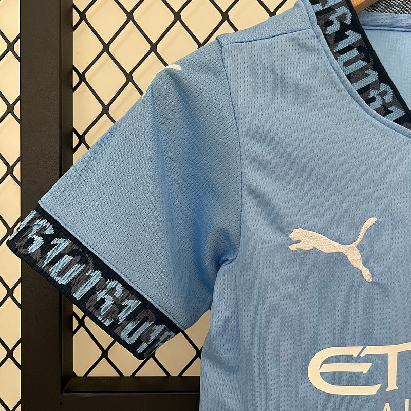 Manchester City maillot à domicile 24/25 Kit Kids
